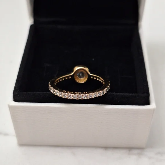 Pandora Classic Sparkle Halo CZ Ring - Picture 8 of 12